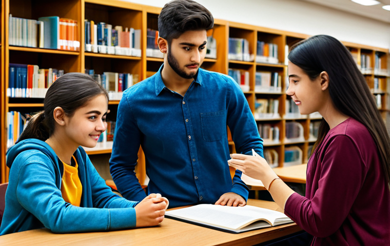 TOEFL 시험 응시료 절약 팁 - A professional businesswoman in a modest business suit, sitting at a desk in a modern office, fully ...
