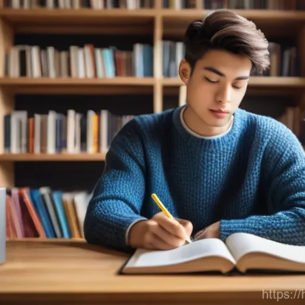 영어 시험으로 커리어 전환 성공하기 - **Prompt 1: Focused Learning Journey**
    A young person, approximately 20-25 years old, of ambiguo...